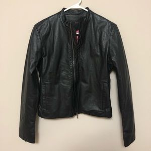 NWOT - RALPH Ralph Lauren Black Leather Moto Jacket